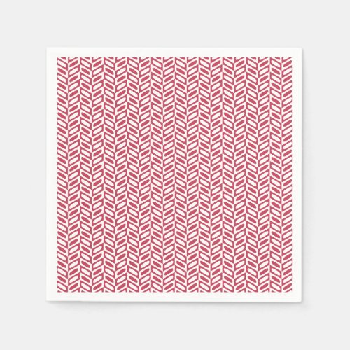 Modern Pink Geometric Pattern Paper Napkins