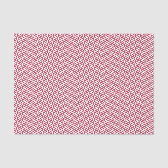 Modern Pink Geometric Pattern Tissue Paper (Front)
