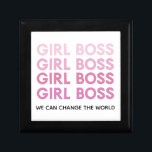 Modern Pink Girl Boss Best Girly Gift Gift Box<br><div class="desc">Modern Pink Girl Boss Best Girly Gift</div>