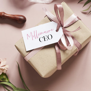 Modern Pink Girl Boss Best Girly Gift Gift Modern  Tags