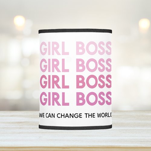 Modern Pink Girl Boss Best Girly Gift Lamp Shade