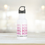 Modern Pink Girl Boss Best Girly Gift Stainless Steel Water Bottle<br><div class="desc">Modern Pink Girl Boss Best Girly Gift</div>