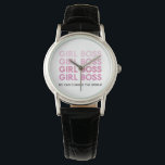 Modern Pink Girl Boss Best Girly Gift  Watch<br><div class="desc">Modern Pink Girl Boss Best Girly Gift</div>