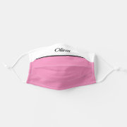 Pink Girls Name Personalized with your won name Face Mask