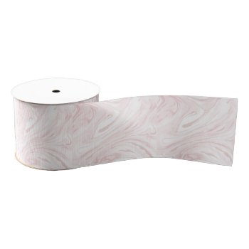Modern Pink Glitter Marble Grosgrain Ribbon by Trendy_arT at Zazzle