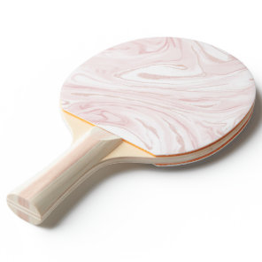 Modern Pink Glitter Marble Ping Pong Paddle