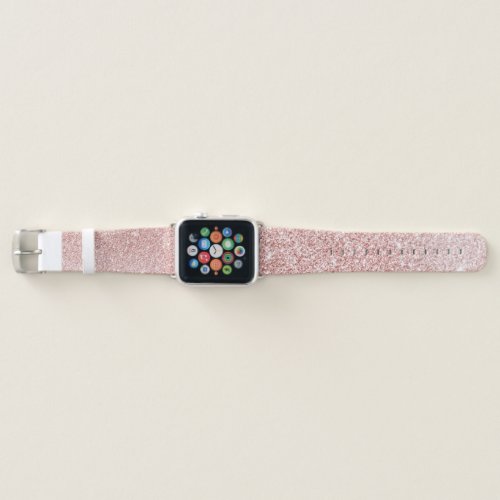 Modern Pink Glitter Sparkles Gift Apple Watch Band