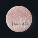 Modern Pink Glitter Sparkles Personalized Name Button<br><div class="desc">Introducing our Modern Pink Glitter Sparkles Personalized Name product, available exclusively on Zazzle! Make a stylish and personalized statement with this stunning design that combines the charm of pink glitter with a modern touch. Whether you're looking for a gift or a special treat for yourself, this product is perfect for...</div>