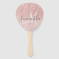Modern Pink Glitter Sparkles Personalized Name