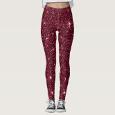 Modern Indigo Blu Glitter Sparkles Gift Leggings