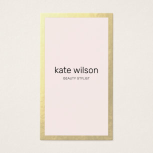 Modern Pink Gold Border Beauty