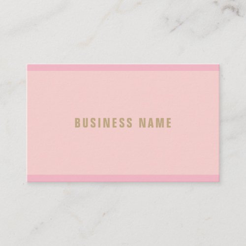 Modern Pink Gold Calligraphy Script Template Chic Business Card