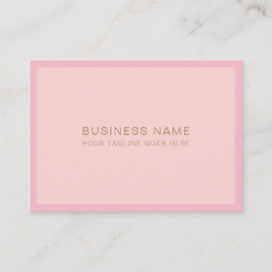 Modern Pink Gold Handwritten Script Font Template Business Card