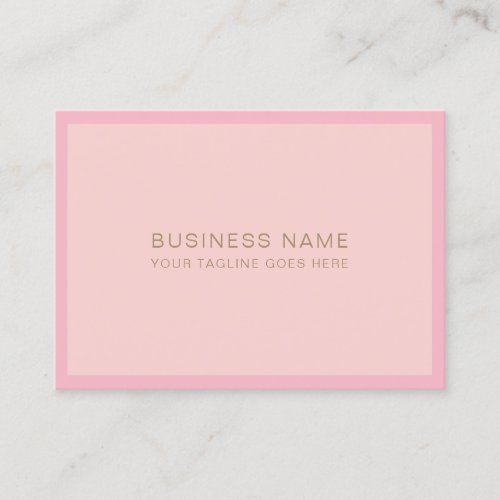 Modern Pink Gold Handwritten Script Font Template Business Card