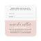 Modern pink gray refer a friend script signature