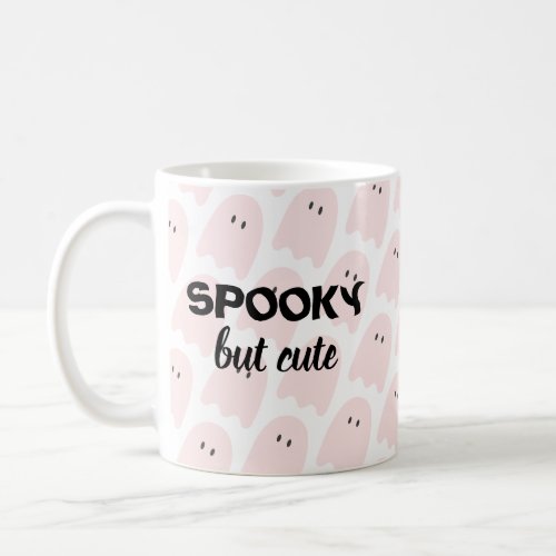 Modern Pink Halloween Spooky but Cute Coffee Mug