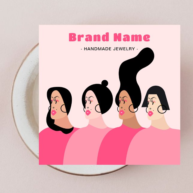 Modern Pink Jewelry Store Crafter Earrings Holder (Creator Uploaded)