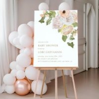 Modern Pink Lemonade Summer Plaid Welcome Sign