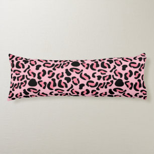 Modern Pink Leopard Pattern Animal Body Pillow