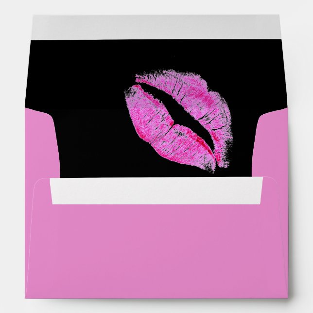 modern pink lips Makeup Artist cosmetologist Envelope (Back (Bottom))