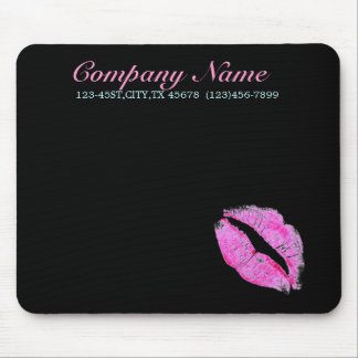 modern pink lips Makeup Artist cosmetologist Mouse Pad