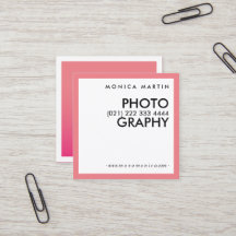 Modern Pink Minimalist Cards