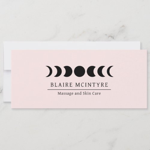 Modern Pink Moon Phases Elegant Gift Certificate