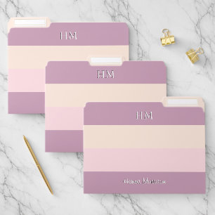 Modern Pink Office School Teacher Mom Student File Folder