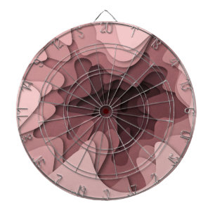 Modern Pink Ombre Girly Dart Board