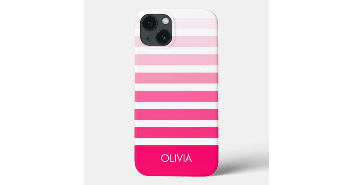 Personalized Striped Phone Case