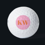 Modern Pink Orange Monogram Initials Personalized Golf Balls<br><div class="desc">Elevate your game with these Modern Pink and Orange Monogram Initials Personalized Golf Balls. Featuring bold initials in a trendy color palette, these custom golf balls are perfect for adding a stylish, personal touch to your golf gear. Whether for yourself or as a unique gift for golf enthusiasts, these personalized...</div>