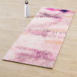 Modern Pink Paint Cloudy Tie-Dye Abstract Art Yoga Mat