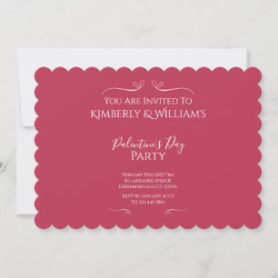 Modern Pink Palentine's Day Party Invitation