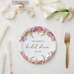 Modern Pink Peonies Floral Bridal Shower Paper Plates<br><div class="desc">Introducing our "Modern Pink Peonies Floral Bridal Shower Paper Plates"! These elegant and stylish plates are perfect for adding a touch of floral charm to your bridal shower. Featuring a beautiful design with lush pink peonies and delicate greenery, these plates enhance your table setting with their sophisticated and fresh appeal....</div>
