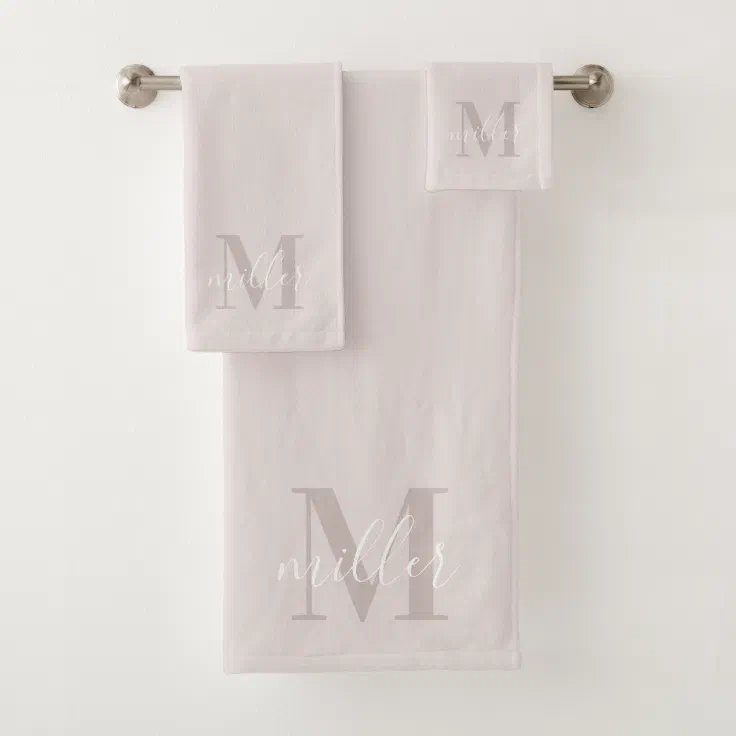 monogrammed bath towels sets