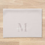 Modern Pink Personalized Family Name Monogram Kitchen Towel<br><div class="desc">Custom-designed modern pink kitchen hand towel featuring personalized family name monogram in modern hand calligraphy.</div>