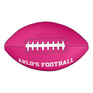 Modern Pink Personalized Kid's Football