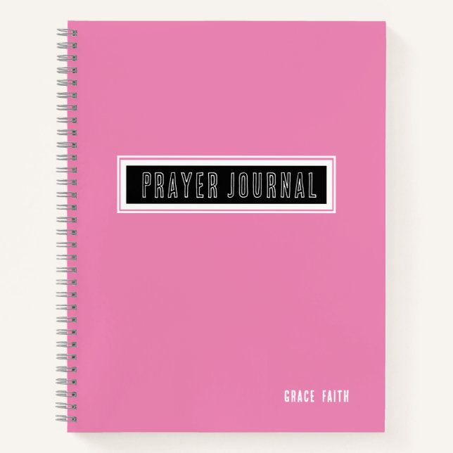 Modern Pink Prayer Journal (Front)