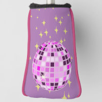 Modern Pink Purple Retro Disco Ball