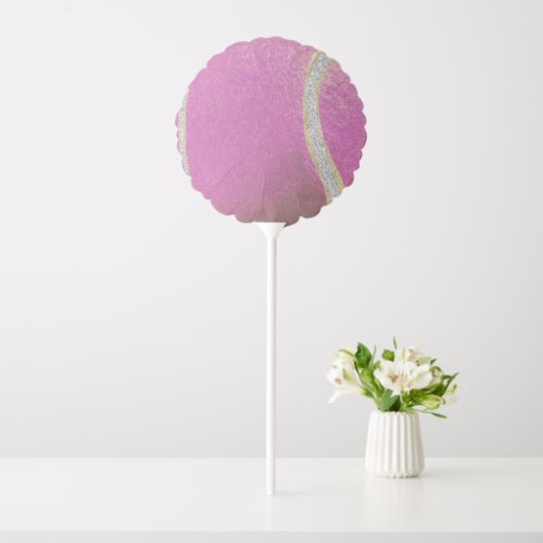 Modern Pink Purple Tennis Ball   Balloon