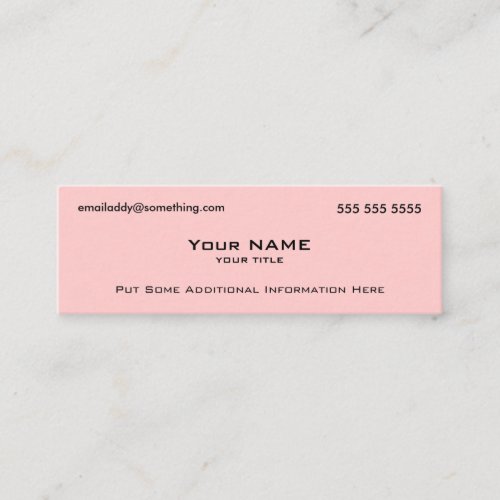 Modern Pink QR Code Mini Business Card