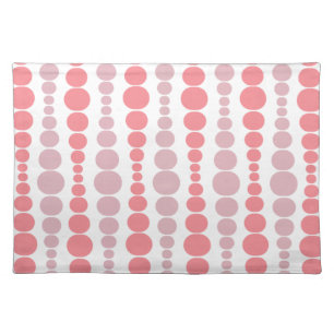 Modern Pink Rectangles  Cloth Placemat
