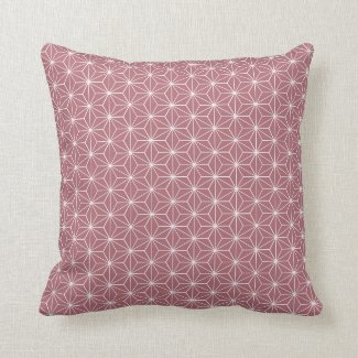 Modern Pink Rose Gold Geometric Japanese Pattern