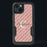Modern Pink Rose Gold Glitter Stripes Monogram iPhone 13 Case<br><div class="desc">Elegant, Modern Blush Pink Rose Gold Glitter Stripes Monogram Protective Phone Case Keep your phone safe without sacrificing glamour with our stylish faux blush pink glittery sparkly stripes! Add your own monogram and name for a truly personalized product. Easy to customize text, fonts, and colors. Created by Zazzle pro designer...</div>
