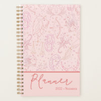 Modern Pink Script Personalize Astrology 2022 Planner