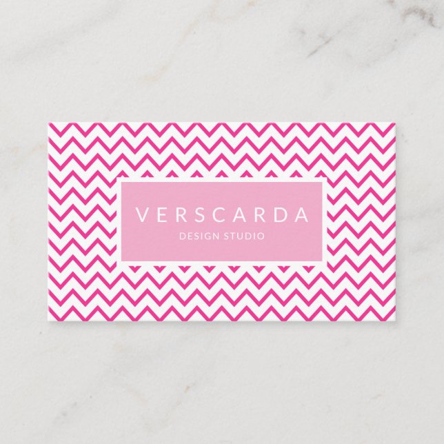 Modern Pink Seamless Pattern  Business Card (Front)
