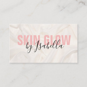 Modern Pink Silk Professional Business Card