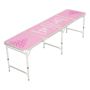 Modern Pink Sorority Beer Pong Table