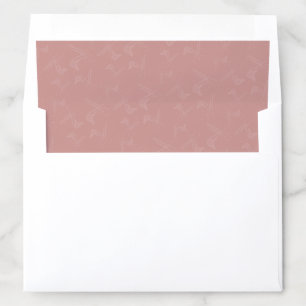 Modern Pink Stylist Comb Blower Scissors Pattern Envelope Liner