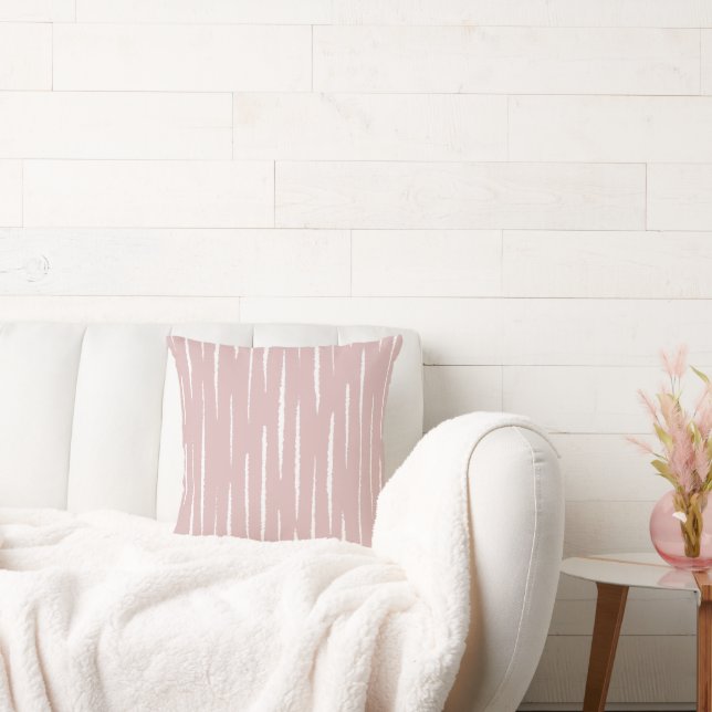 Modern Pink  Throw Pillow (Couch)